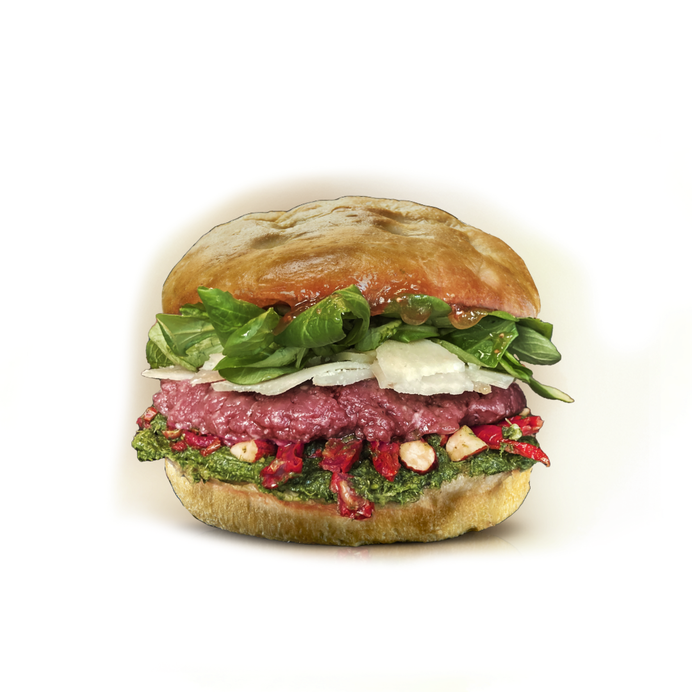 Hamburger carne cruda Hamburger carne cruda