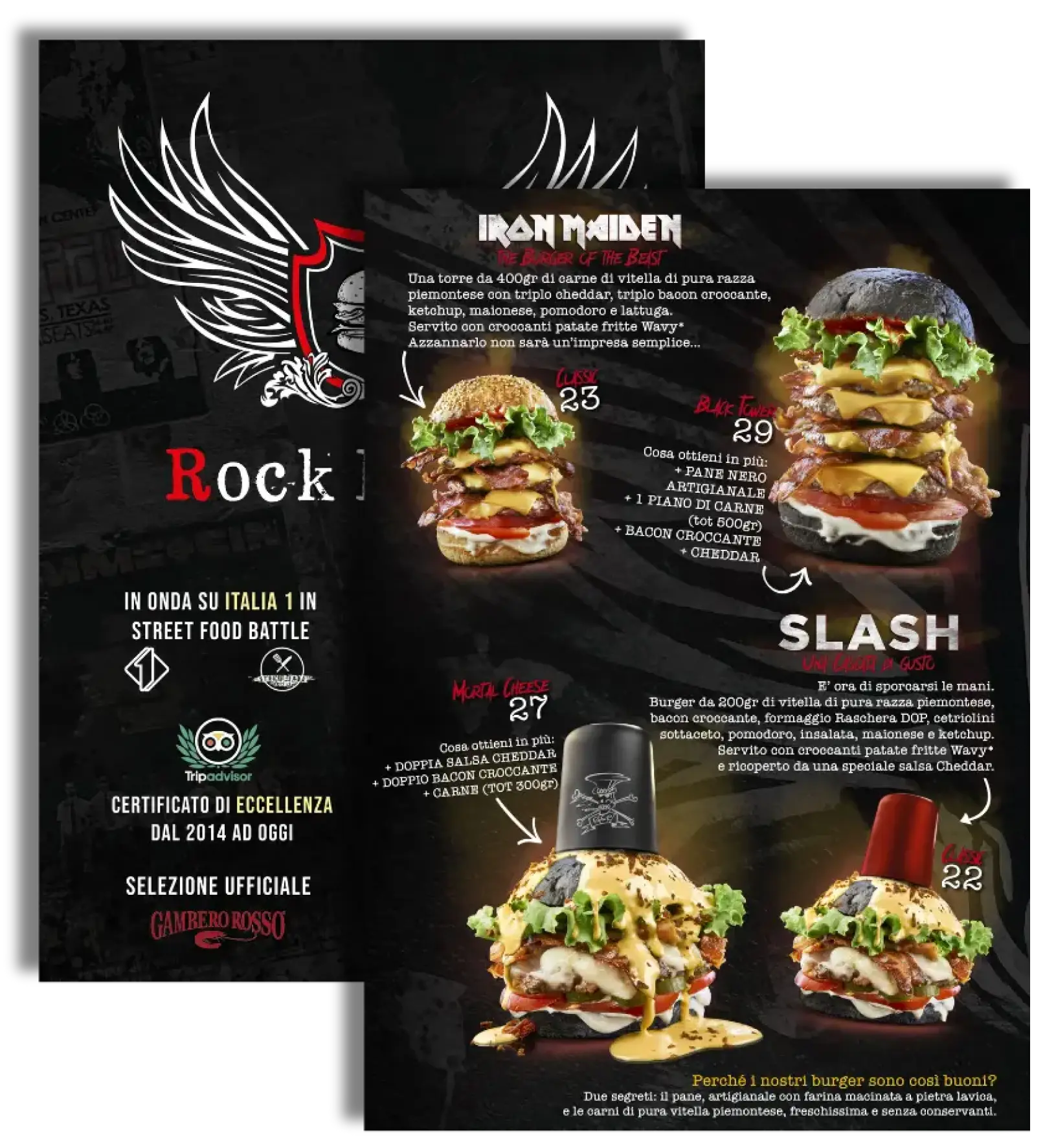 Menu Rock Burger